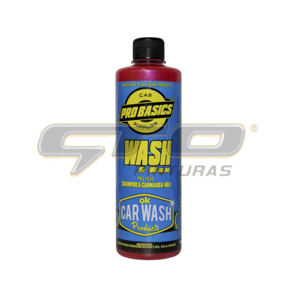 SHAMPO CON CERA WASH AND WAX 500 ML.