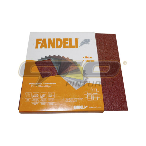 LIJA FANDELI OXIDO DE ALUMINIO  9″X11″